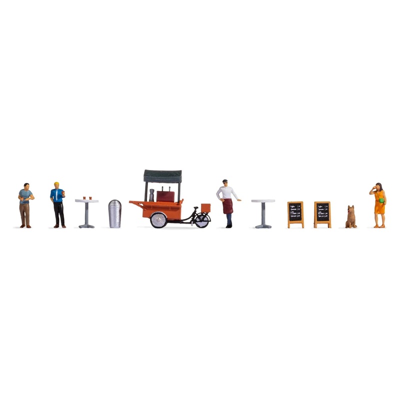 HO Themed Figures Set “Coffee Stall”