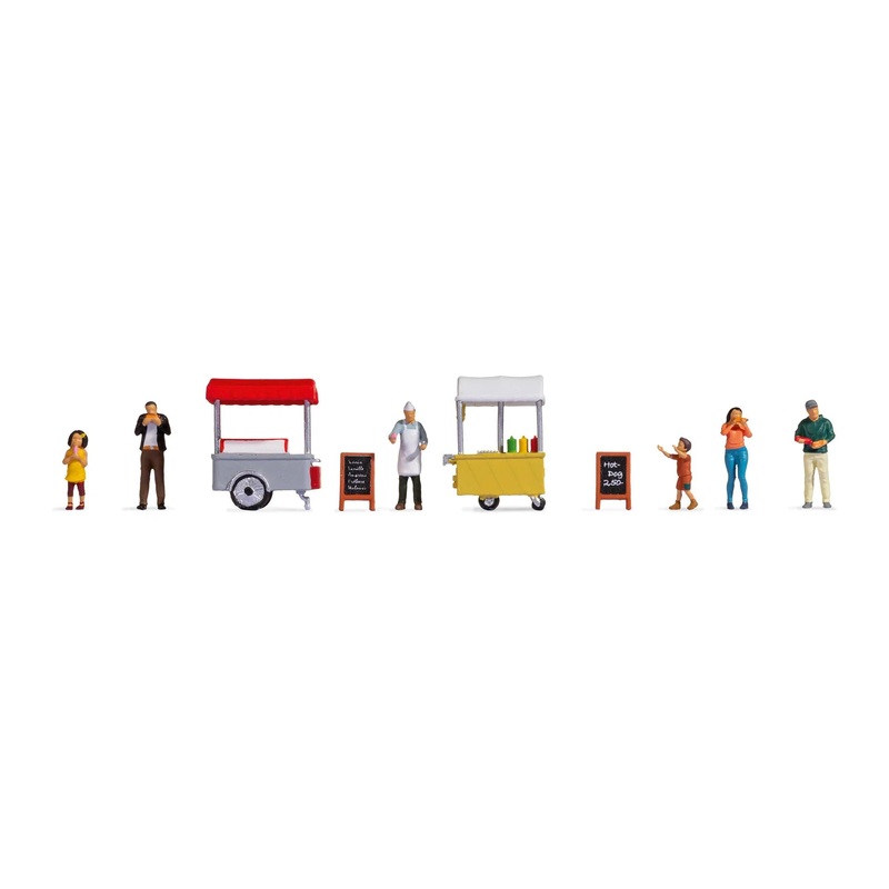 HO Themed Figures Set “Ice Cream & Hotdog Van”