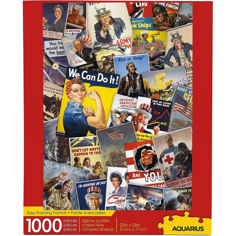 1000pc Smithsonian  War Posters Collage