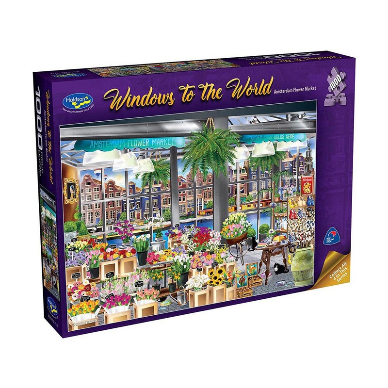 1000pc Amsterdam Flower Market