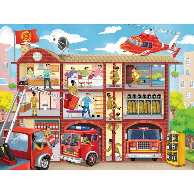 100pc Firehouse Frenzy Puzzle