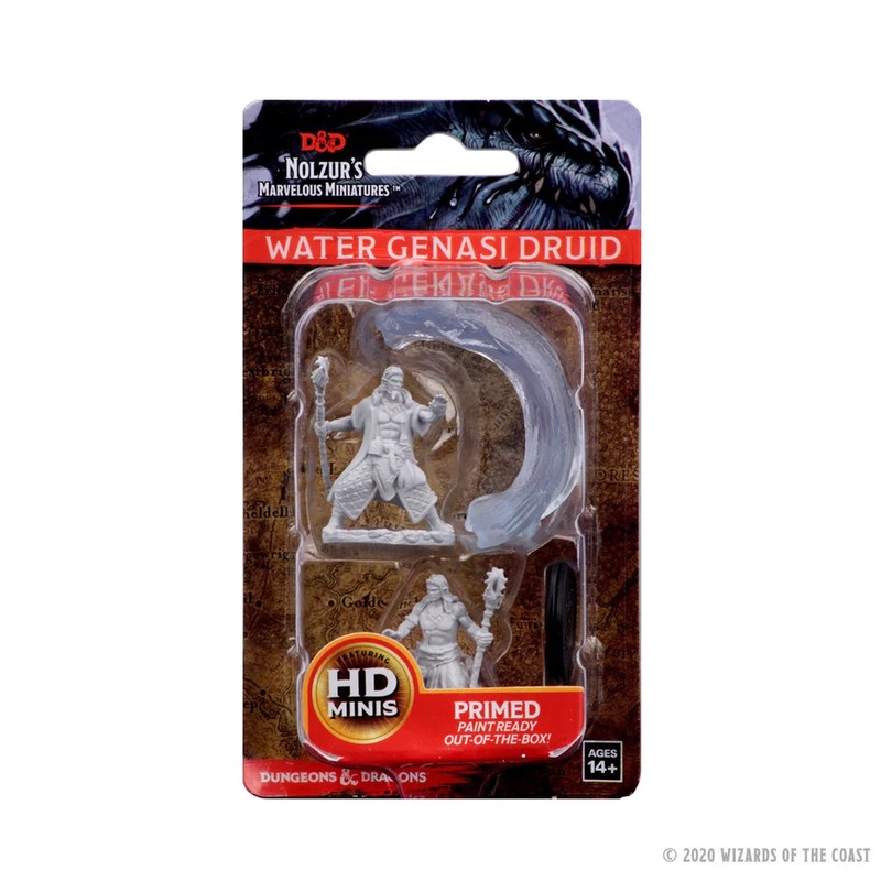 D&D Nolzur’s Marvelous Unpainted Miniatures: Water Genasi Male Druid