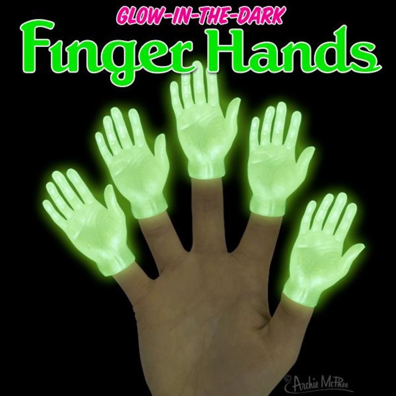 Glow In The Dark Hand Finger Puppets