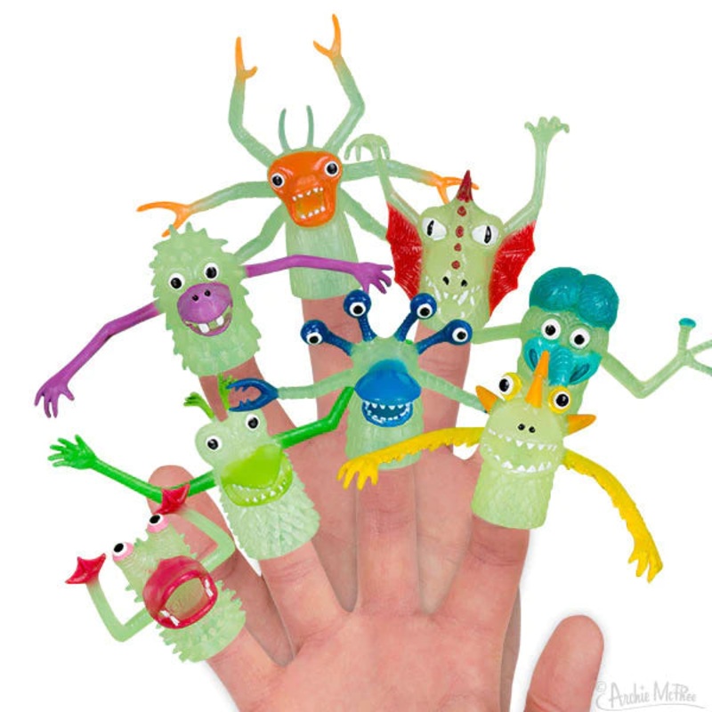 Glow In The Dark Monster Finger Puppets
