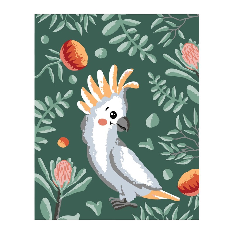 Premium Paint by Numbers Kit – Cockatoo