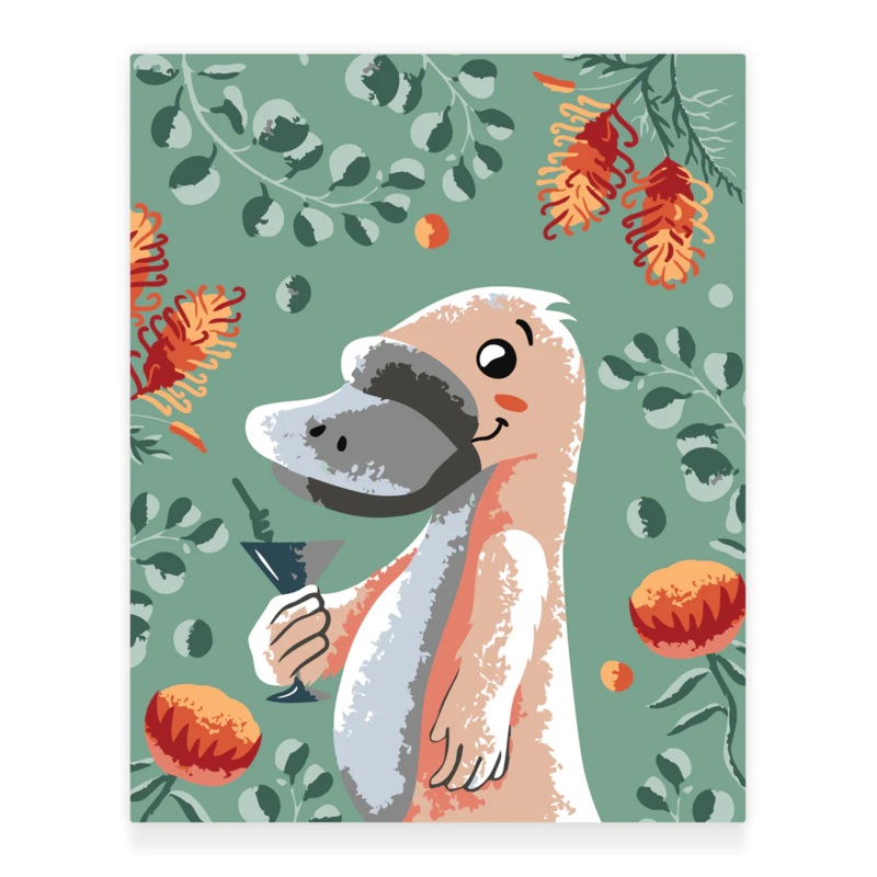 Premium Paint by Numbers Kit – Platypus