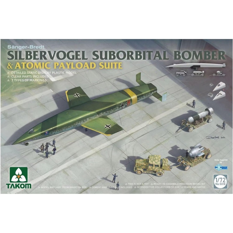 1/72 Silbervogel Suborbital Bomber & Atomic Payload Suite