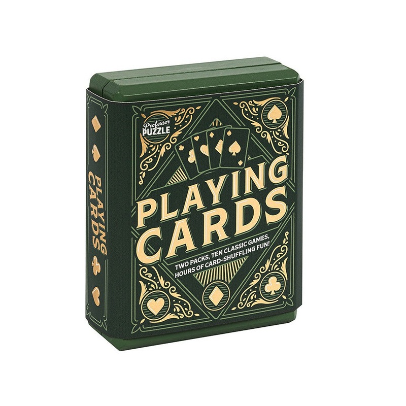 Playing Cards Double Deck with Wooden Case