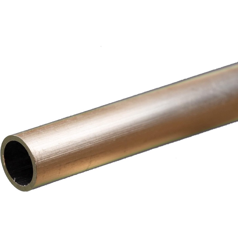 Round Aluminum Tube: 3/8″ OD x 0.035″ Wall x 12″ Long (1pc)
