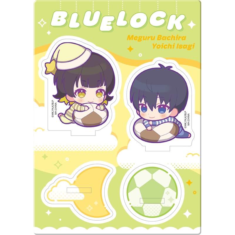 Acrylic Stands Buddycolle Blue Lockgood Night Ver. 1 Yoichi Isagi & Meguru Bachira