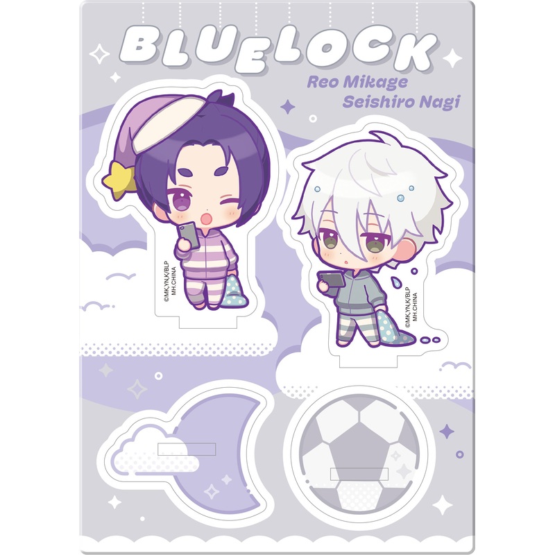Acrylic Stands Buddycolle Blue Lockgood Night Ver. 3 Seishiro Nagi & Reo Mikage