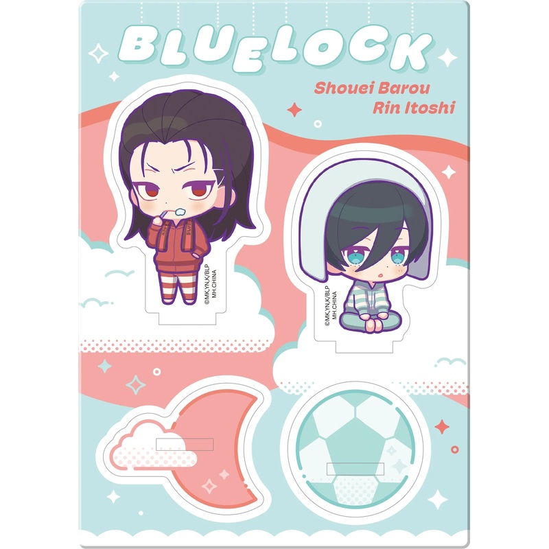 Acrylic Stands Buddycolle Blue Lockgood Night Ver. 4 Shouei Barou & Rin Itoshi