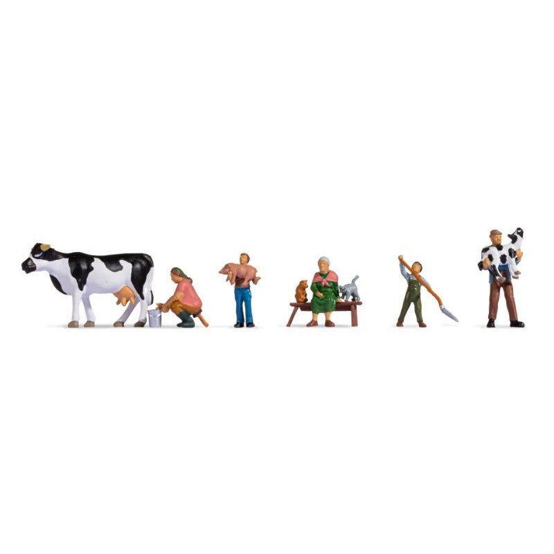 HO Farming Family (5 Figures, Animals)