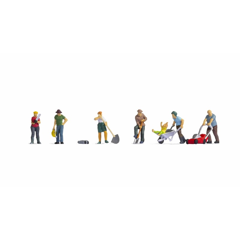 HO Gardening (7 Figures and Accessories)