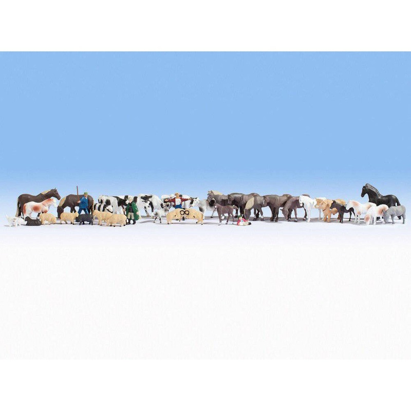 HO Mega Economy Set Animals (36 Figures)