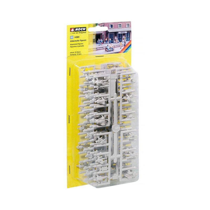 HO Unpainted Figures 72pcs