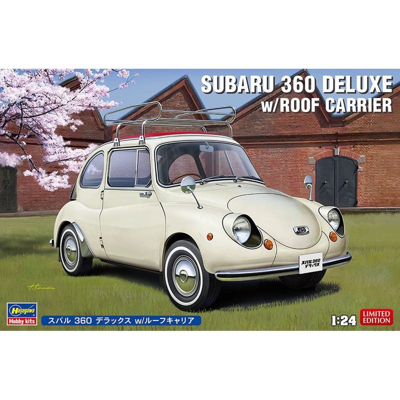 1/24 Subaru 360 Deluxe with Roof Carrier – Classic Car Model Kit