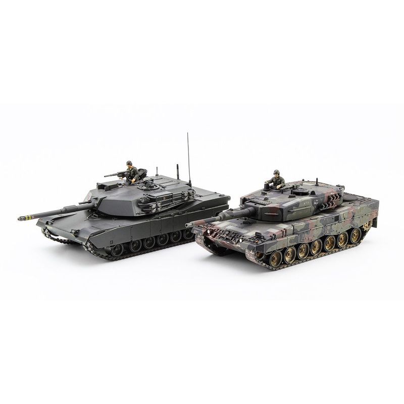 1/72 M-1 Abrams & Leopard 2 ‘Nato Main Battle Tank Combo’ (Two Kits In The Box)