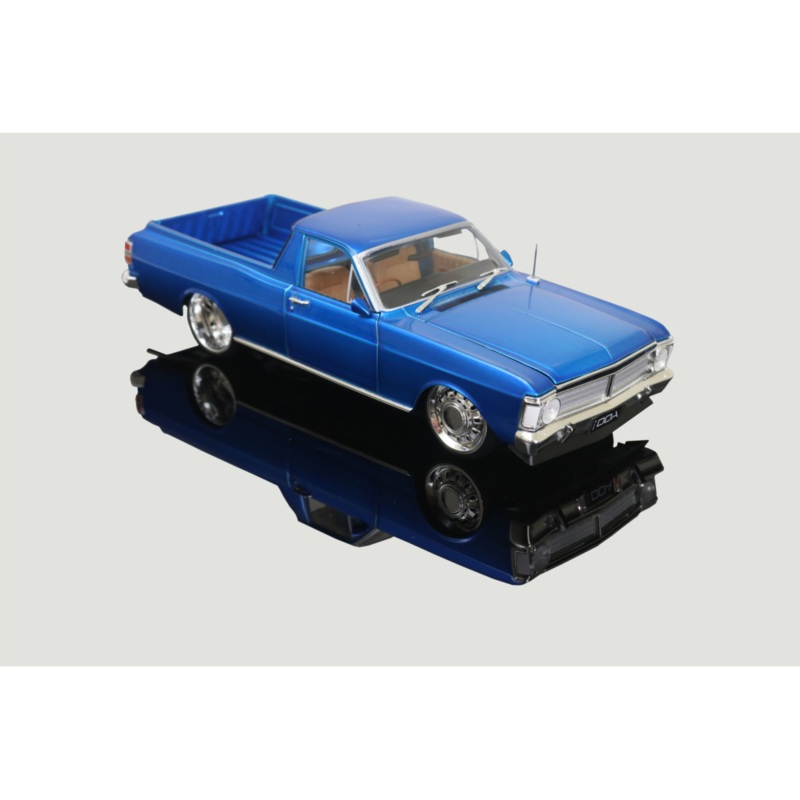 1/24 Blue XY Ford Falcon Ute Custom with Super Charged Barra Engine