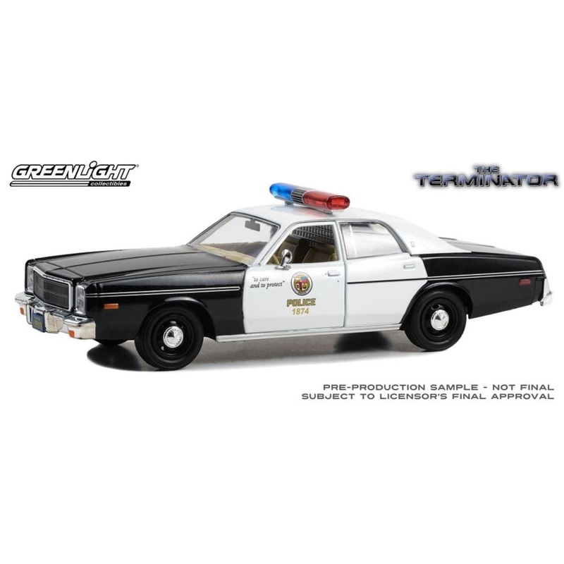 1/24 The Terminator (1984) 1977 Plymouth Fury Metropolitan Police Movie