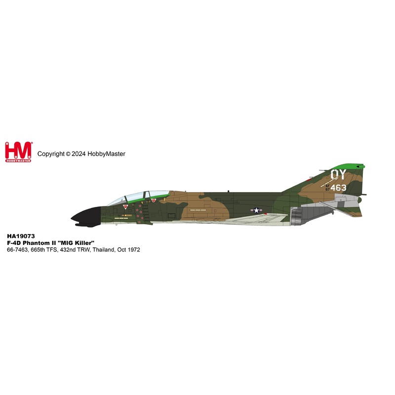 1/72 F-4D Phantom II “MIG Killer” 66-7463 665th TFS 432nd TRW Thailand Oct 1972