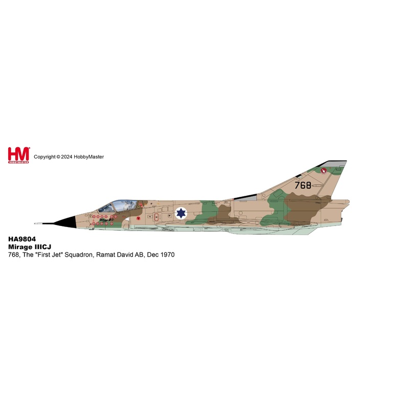 1/72 Mirage IIICJ 768 The “First Jet” Squadron Ramat David AB Dec 1970