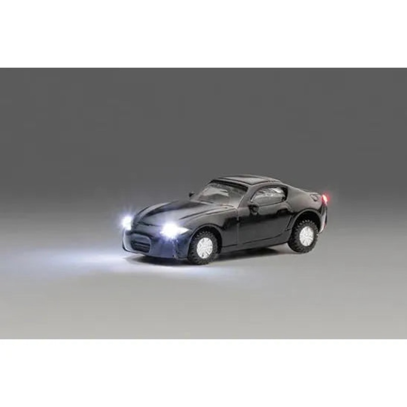 N Sports Car Black with Lights