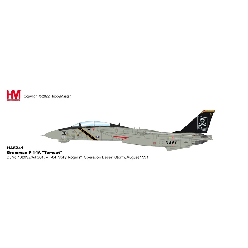 1/72 Grumman F-14A Tomcat BuNo 162692/AJ 201 VF-84 Jolly Rogers Operation Desert Storm August 1991