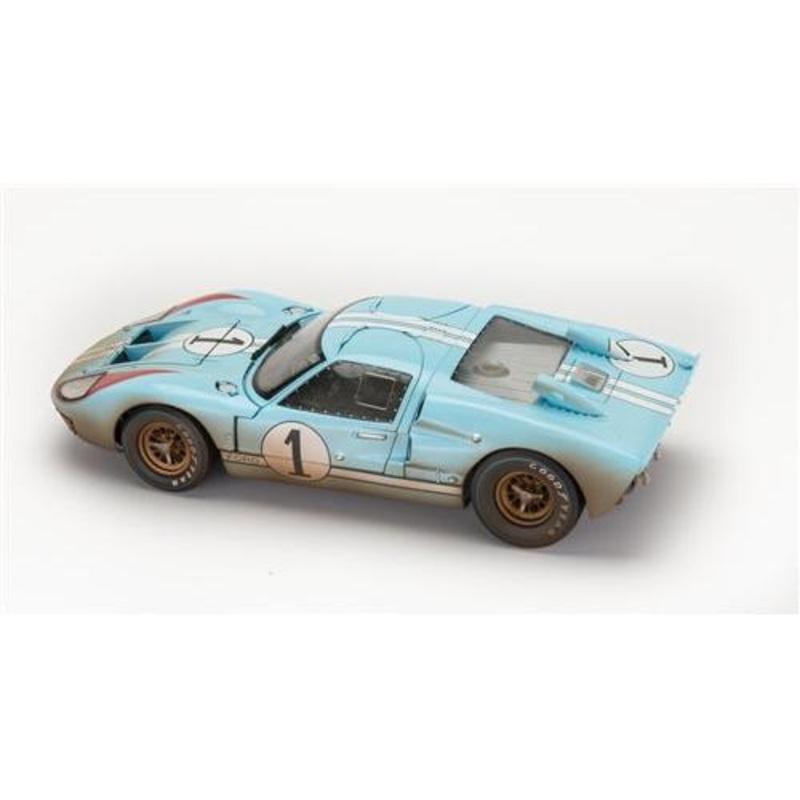 1/18 #1 1966 GT40 MK11 Ken Miles Dirty Blue/White/Orange