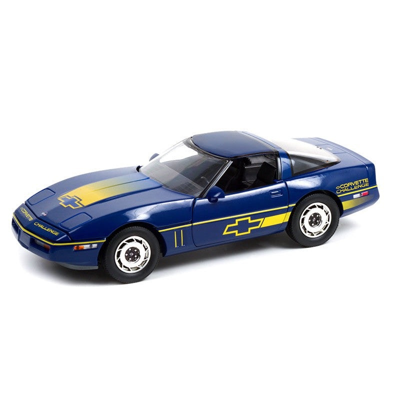 1/18 Blue with Yellow Stripes 1988 Chev Corvette C4 Challenge Race Car