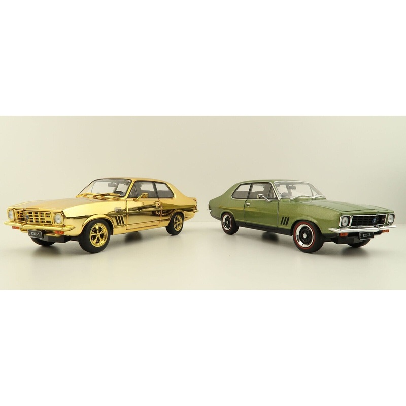 1/24 50th Anniversary Twin Set 1972 LJ Torana – Green LJ GTR – Gold LJ GTR XU1