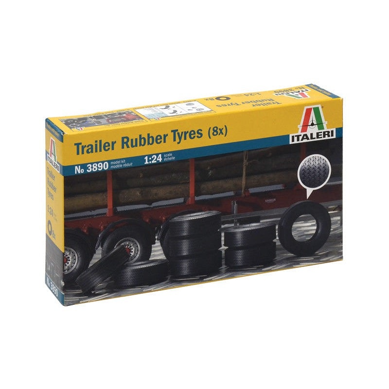 1/24 Tyres Trailer Rubber 8pcs