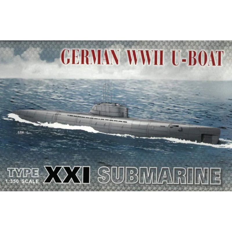 1/350 German UBoat Type XXI Plastic Model Kit