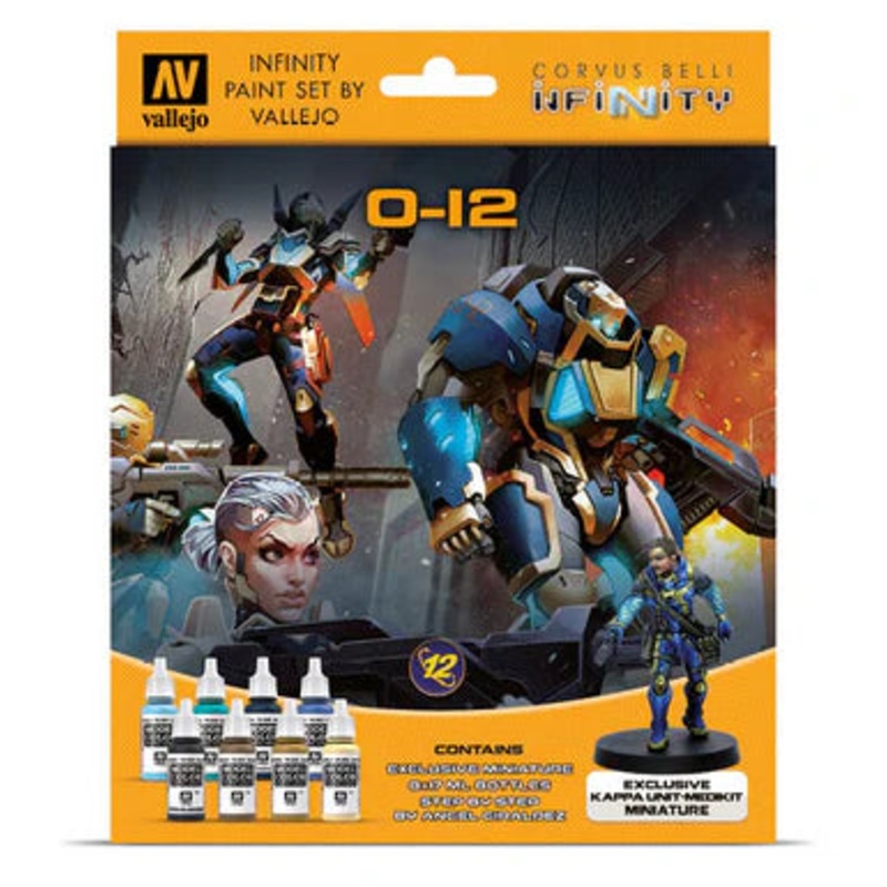70239 Infinity O12 Exclusive Miniature 8 Colour Acrylic Paint Set