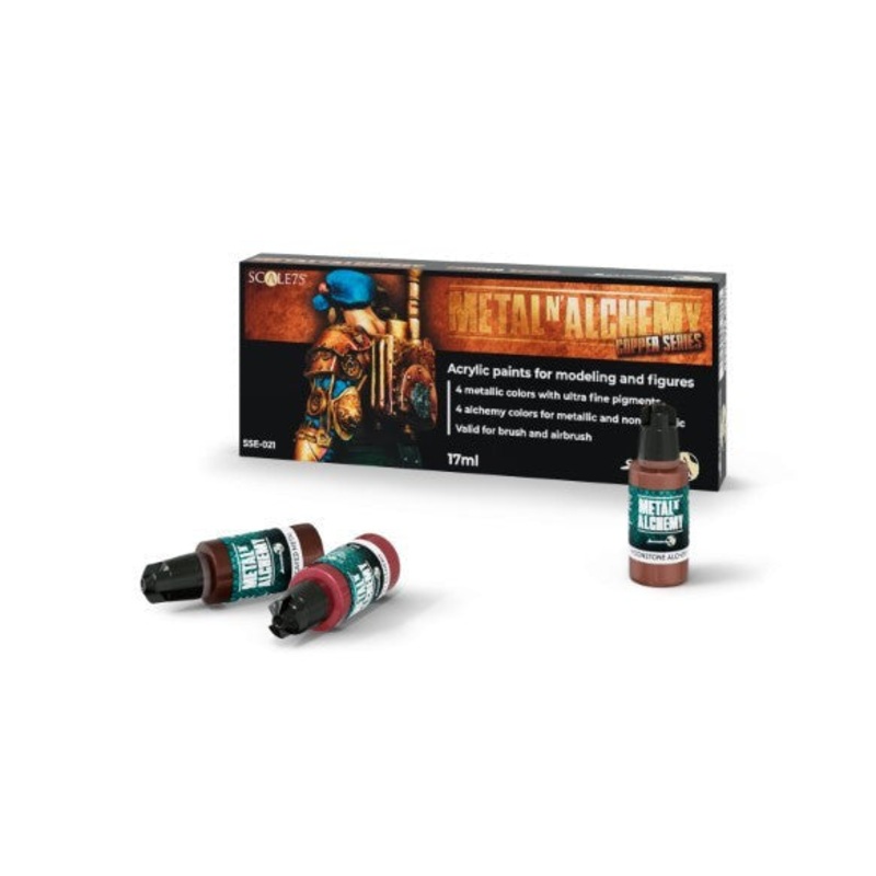 Scale 75 Scalecolor Metal n Alchemy Copper Series Paint Set