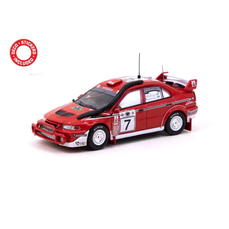 1/64 Mitsubishi Lancer Evolution 6.5 Safari Rally 2001 Winner Tommi Makinen / Risto Mannisenmaki
