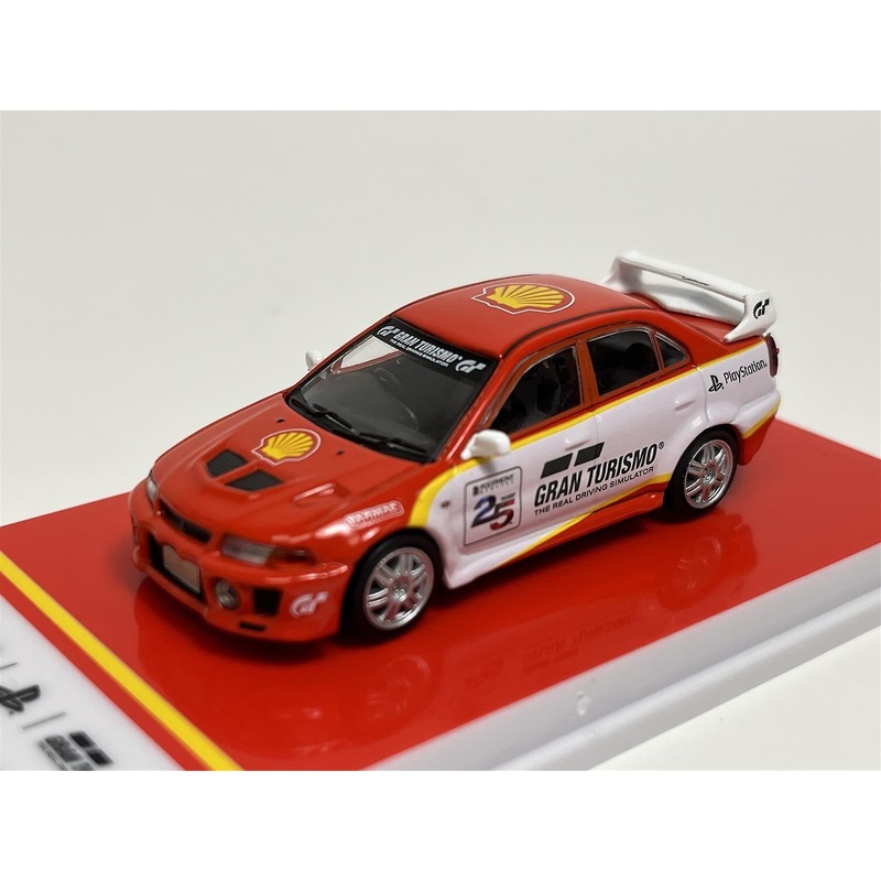 1/64 Mitsubishi Lancer Evolution V GSR Shell x Gran Turismo 7 x Tarmac Works JDM Collection