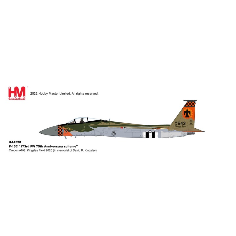 1/72 F-15C “173rd FW 75th Anniversary scheme” Oregon ANG, Kingsley Field 2020