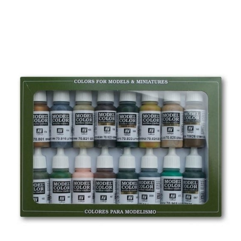 70144 Model Colour Equestrian Colors 16 Colour Acrylic Paint Set