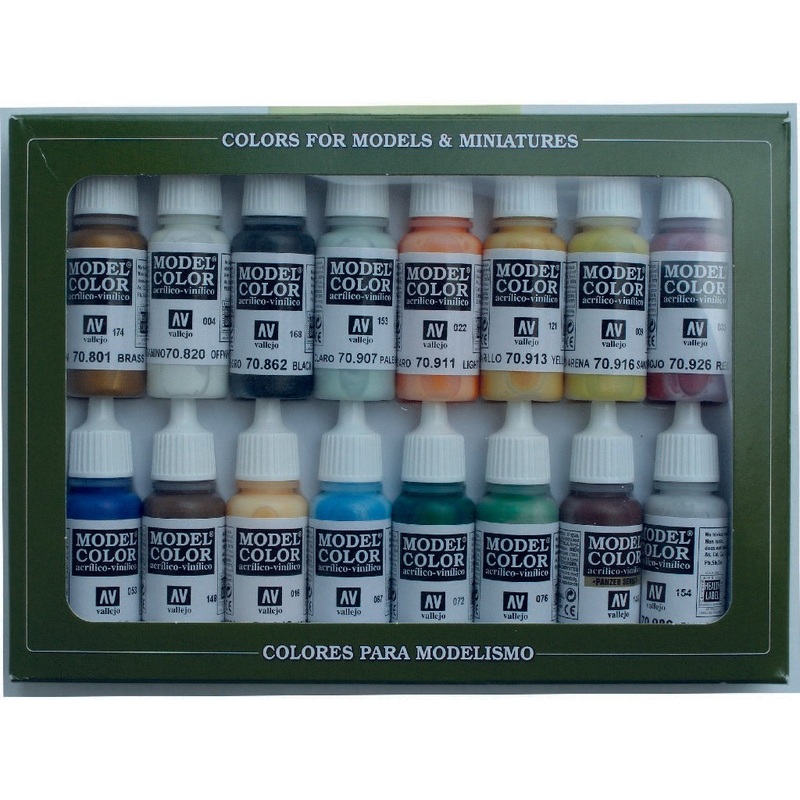 70146 Model Colour Naval Steam Era 16 Colour Acrylic Paint Set
