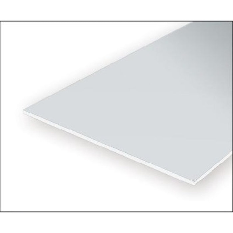 Evergreen 12060 White Polystyrene VGroove Siding Sheet 0.060 x 12 x 24   / 1.5mm x 30cm x 61cm