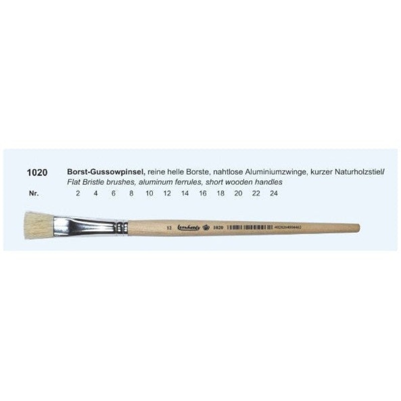 Flat Bristle Short Handle Brush 14
