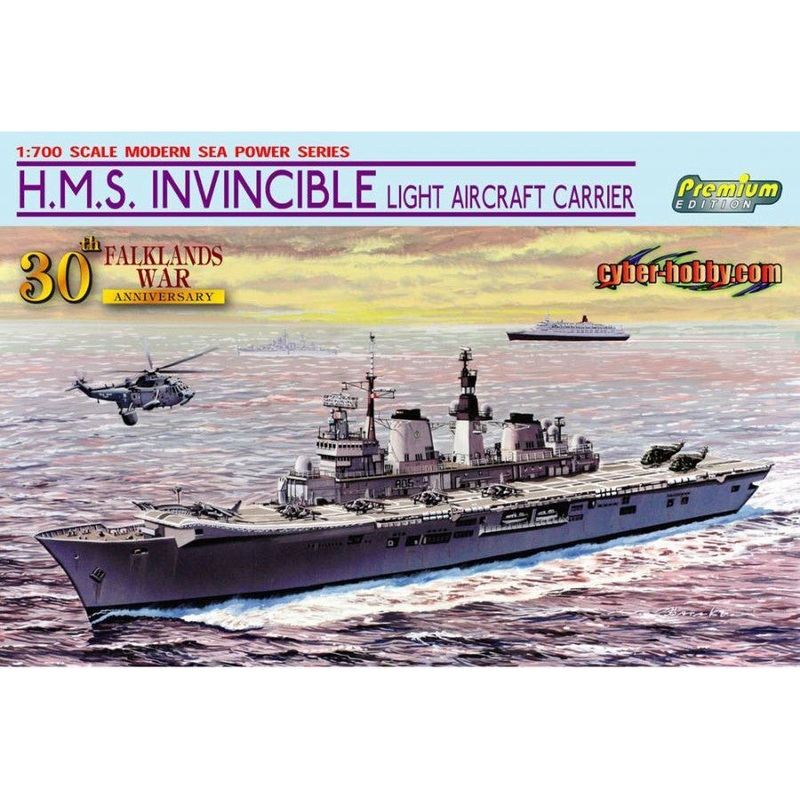 1/700 H.M.S. Invincible Light Aircraft Carrier (Falklands War 30th Anniversary)