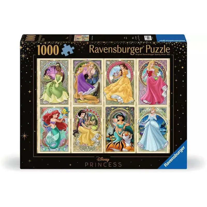 1000pc Disney Art Nouveau Princesses Puzzle