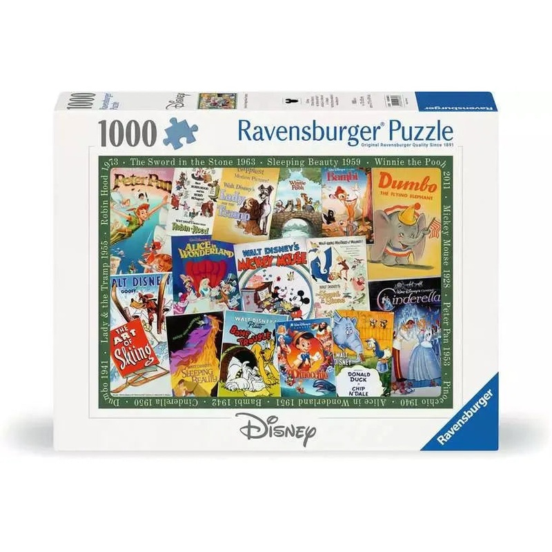 1000pc Disney Vintage Movie Posters Puzzle