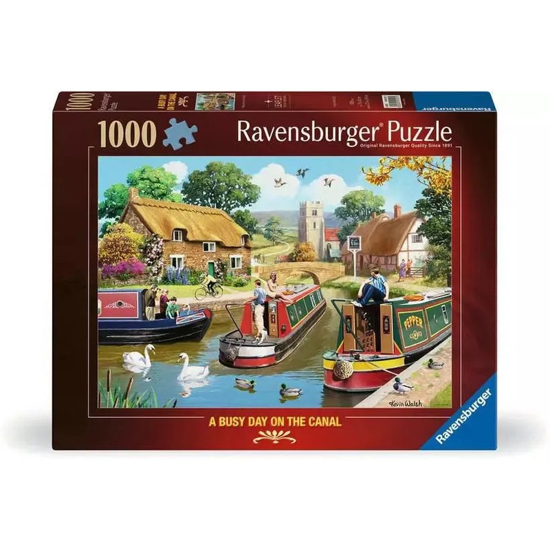 1000pc A Busy Day on the Canal Puzzle