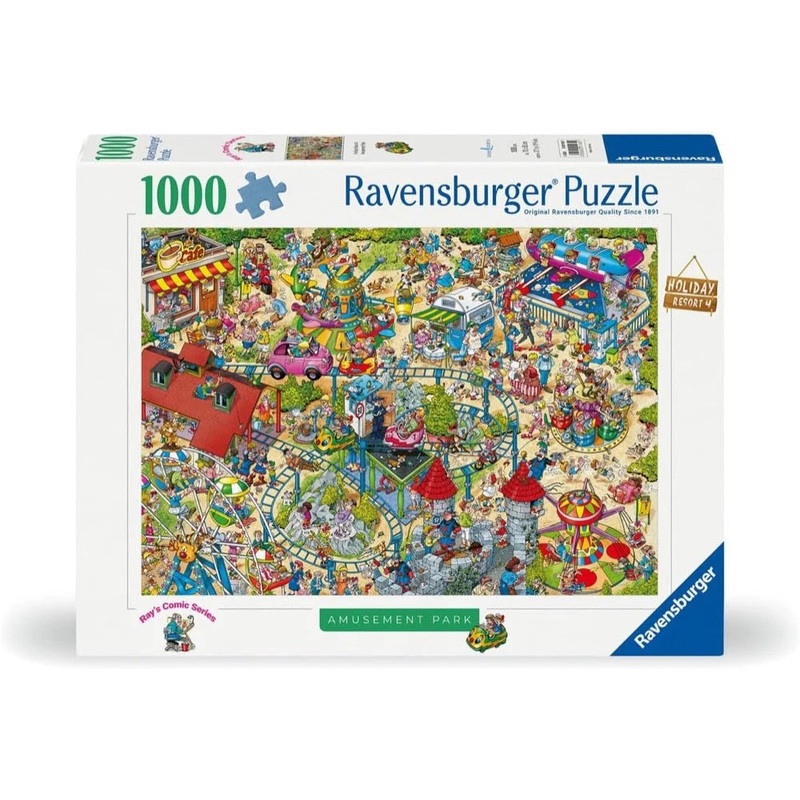 1000pc Holiday Resort 4-Amusement Park Puzzle