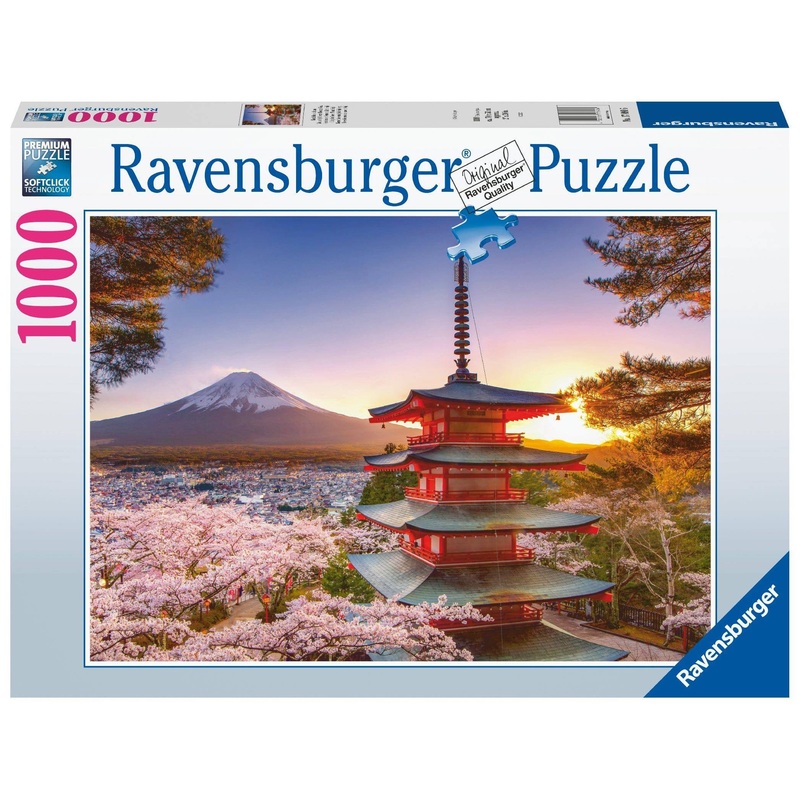 1000pc Mount Fuji Cherry Blossom View Puzzle